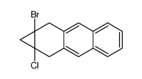 1H-Cycloprop[b]anthracene, 1a-bromo-9a-chloro-1a,2,9,9a-tetrahydro Structure