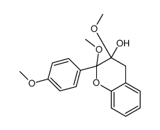 2,3-dimethoxy-2-(4-methoxyphenyl)-4H-chromen-3-ol Structure