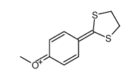 [4-(1,3-dithiolan-2-ylidene)cyclohexa-2,5-dien-1-ylidene]-methyloxidanium结构式