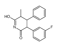 3-(3-fluorophenyl)-5-methyl-4-phenylpiperidine-2,6-dione结构式