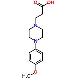 3-[4-(4-METHOXY-PHENYL)-PIPERAZIN-1-YL]-PROPIONIC ACID structure