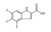 1H-Indole-2-carboxylic acid, 4,5,6-trifluoro结构式