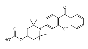 [1-(4-benzoyl-3-hydroxyphenyl)-2,2,6,6-tetramethylpiperidin-4-yl] carbonate结构式