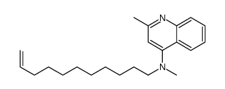 N,2-dimethyl-N-undec-10-enylquinolin-4-amine结构式