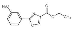 2-M-TOLYL-OXAZOLE-4-CARBOXYLIC ACID ETHYL ESTER Structure