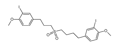 3-(3-iodo-4-methoxyphenyl)propyl 4-(3-iodo-4-methoxyphenyl)butyl sulphone Structure