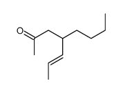 4-prop-1-enyloctan-2-one Structure