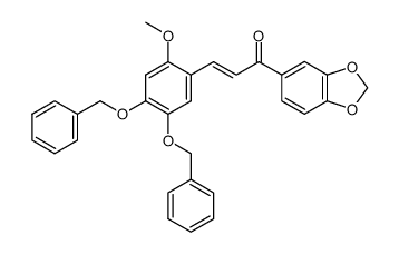 4,5-dibenzyloxy-2-methoxy-3'4'-methylenedioxychalcone Structure