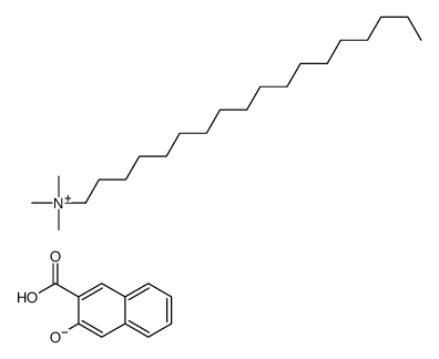 n-Octadecyl-trimethyl-ammonium-3-hydroxy-2-naphthoate Structure