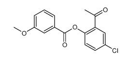 (2-acetyl-4-chlorophenyl) 3-methoxybenzoate Structure