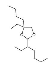 4-butyl-4-ethyl-2-heptan-3-yl-1,3-dioxolane结构式