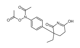 [N-acetyl-4-(3-ethyl-2,6-dioxopiperidin-3-yl)anilino] acetate结构式