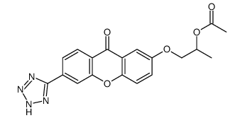 1-[9-oxo-6-(2H-tetrazol-5-yl)xanthen-2-yl]oxypropan-2-yl acetate Structure