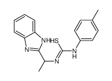 1-[1-(1H-benzimidazol-2-yl)ethyl]-3-(4-methylphenyl)thiourea结构式