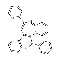 (10-Methyl-2,4-diphenyl-pyrido[1,2-a][1,3]diazepin-5-yl)-phenyl-methanone Structure