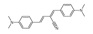 (E)-4-(4-Dimethylamino-phenyl)-2-[1-(4-dimethylamino-phenyl)-meth-(Z)-ylidene]-but-3-enenitrile结构式