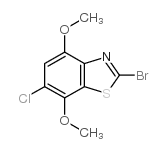2-bromo-6-chloro-4,7-dimethoxybenzothiazole Structure