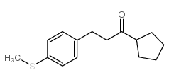 CYCLOPENTYL 2-(4-THIOMETHYLPHENYL)ETHYL KETONE Structure