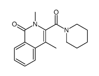 2,4-dimethyl-3-(piperidine-1-carbonyl)isoquinolin-1-one Structure