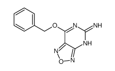 7-phenylmethoxy-[1,2,5]oxadiazolo[3,4-d]pyrimidin-5-amine结构式
