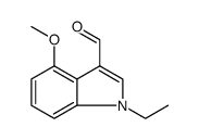 1H-Indole-3-carboxaldehyde, 1-ethyl-4-methoxy结构式