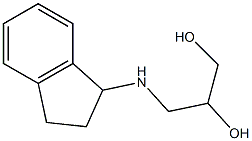 3-[(2,3-dihydro-1H-inden-1-yl)amino]-1,2-Propanediol结构式
