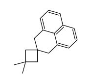 3',3'-dimethylspiro[1,3-dihydrophenalene-2,1'-cyclobutane]结构式