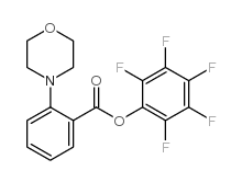 2-吗啉代苯甲酸全氟苯基酯结构式