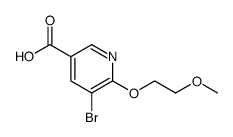 3-Pyridinecarboxylic acid, 5-bromo-6-(2-methoxyethoxy) Structure