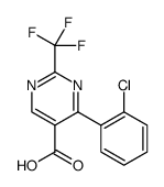 5-Pyrimidinecarboxylic acid, 4-(2-chlorophenyl)-2-(trifluoromethyl)结构式