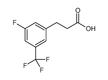 Benzenepropanoic acid, 3-fluoro-5-(trifluoromethyl)结构式