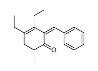 2-benzylidene-3,4-diethyl-6-methylcyclohex-3-en-1-one Structure