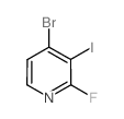 4-溴-2-氟-3-碘吡啶结构式