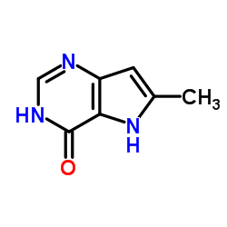 4H-Pyrrolo[3,2-d]pyrimidin-4-one,2-amino-1,5-dihydro- (9CI)结构式