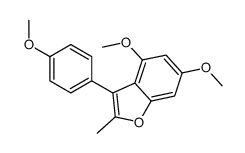 4,6-dimethoxy-3-(4-methoxyphenyl)-2-methyl-1-benzofuran Structure