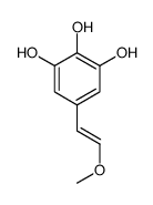 5-(2-methoxyethenyl)benzene-1,2,3-triol结构式