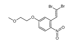 2-(2,2-dibromovinyl)-4-(2-methoxyethoxy)-1-nitrobenzene结构式