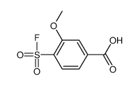 4-fluorosulfonyl-3-methoxybenzoic acid Structure