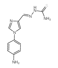 [[1-(4-aminophenyl)imidazol-4-yl]methylideneamino]thiourea Structure
