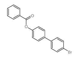 [4-(4-bromophenyl)phenyl] benzoate structure