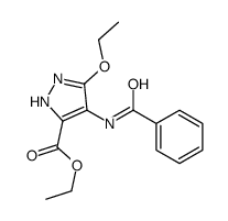 ethyl 4-benzamido-3-ethoxy-1H-pyrazole-5-carboxylate结构式