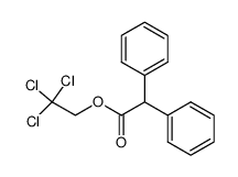 2,2,2-trichloroethyl diphenylacetate Structure