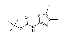 tert-butyl (5-fluoro-4-methylthiazol-2-yl)carbamate结构式
