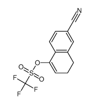 6-cyano-3,4-dihydronaphthalen-1-yl trifluoromethanesulphonate结构式