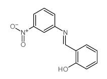 Phenol,2-[[(3-nitrophenyl)imino]methyl]- Structure