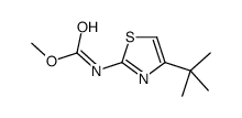 methyl N-(4-tert-butyl-1,3-thiazol-2-yl)carbamate结构式