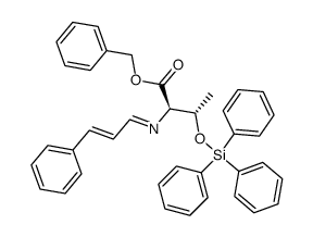 cinnamylidene N-(1'-benzyloxycarbonyl-2'-triphenylsilyloxypropyl) amine Structure