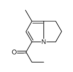 1-(1-methyl-6,7-dihydro-5H-pyrrolizin-3-yl)propan-1-one结构式