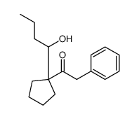 1-[1-(1-hydroxybutyl)cyclopentyl]-2-phenylethanone Structure