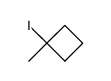 1-iodo-1-methyl-cyclobutane Structure